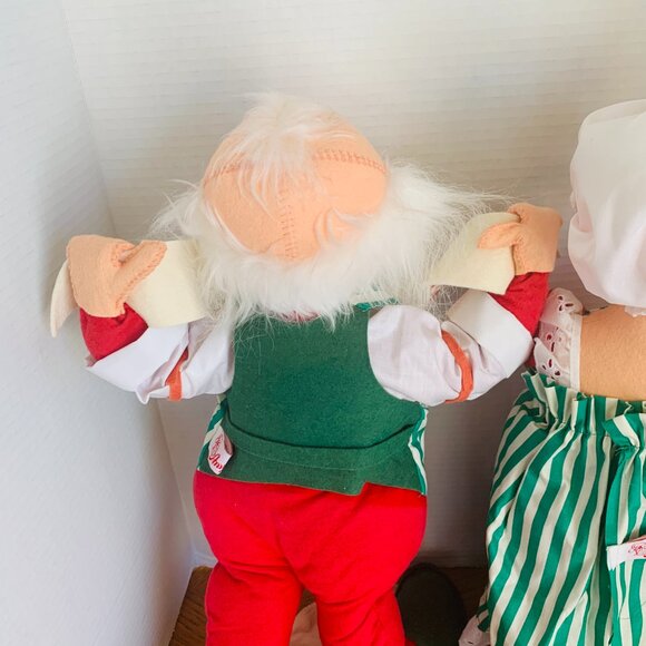 ANNALEE Mrs Claus Mr Santa Claus Merry Christmas 18” 1993 vntg Dolls - Picture 10 of 13